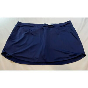 NWT Tek Gear Workout Womens Navy Blue Midrise Skort 4X, Fits Mid Thigh
